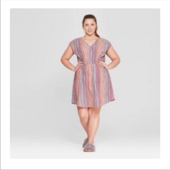 Universal Thread Dresses & Skirts - NWT Universal Thread Striped Tunic Dress Cinch Waist